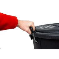 Living & Co Heavy Duty Bin 43L Black