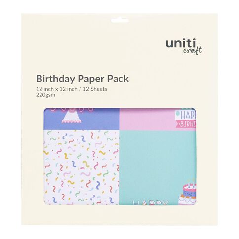 Uniti Birthday Paper Pad