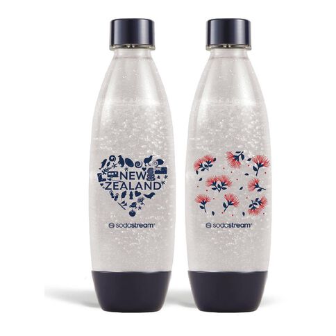 Sodastream 1L Fuse Bottle Twin Pack - Kiwiana Limited Edition