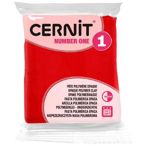 Cernit Polymer Clay No1 56g Red
