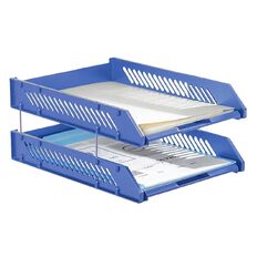 WS Letter Tray Blue Mid
