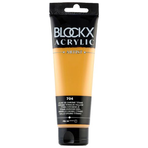 BLOCKX Acrylic Tube 120ml Chrome Titanium Yellow Yellow