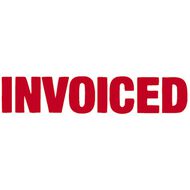 Xstamper Stamp Invoiced Red Mid