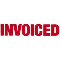 Xstamper Stamp Invoiced Red Mid