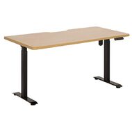 Jasper J Emerge Elec Height Adj Single Motor 2 Stage Scallop 1500 BlkBch