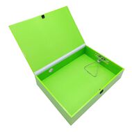 WS Pressboard File Box Green Foolscap