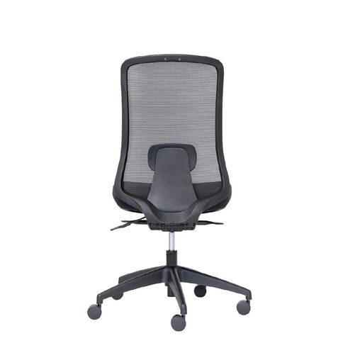 Buro Seating Elan Chair Lumbar Black Mesh Seat Slide