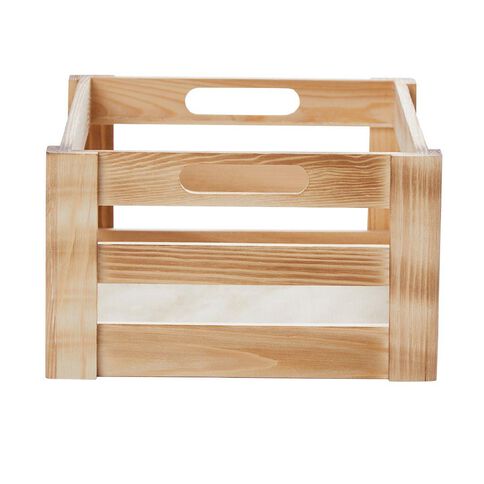 Living & Co Wooden Crate Large Natural