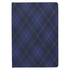 Uniti Stationery A5 Tartan Navy Notebook