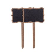 Mini Chalkboard Tabletop SignPlanter Stick Braces W 3.25 X H6