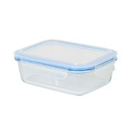 Living & Co Rectangle Glass Storage With Clip On Lid 1 Ltr Clear