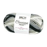 Birch Classique Yarn Prints 100% Premium Acrylic 100G 8Ply Shadow