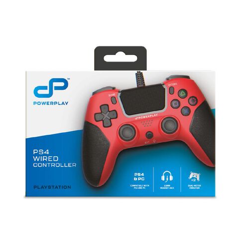 PowerPlay PS4 Wired Controller Red
