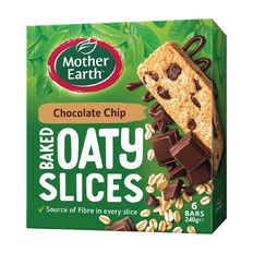 Mother Earth Baked Oaty Slice Choc Chip 240g