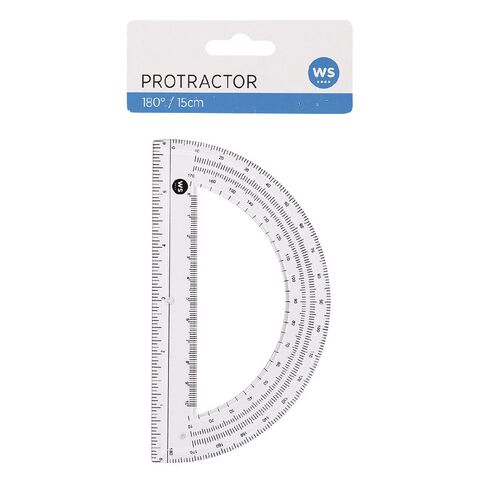 WS Protractor 180 15cm