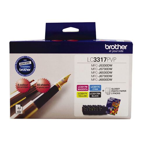 Brother LC3317 Ink Photo Value Pack 550 pages