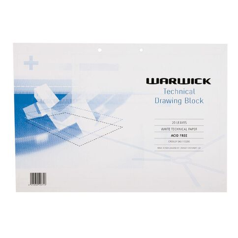 Warwick Tech Drawing Refill Printed White A3