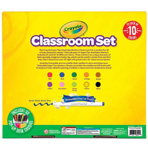 Crayola 240 Pack Supertips Marker Classpack