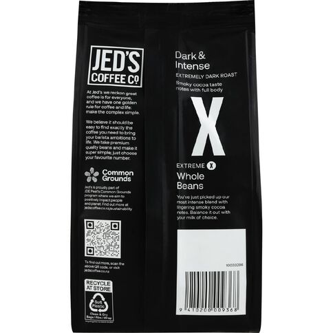 Jed's Blend Xtreme Coffee Whole Beans 200g