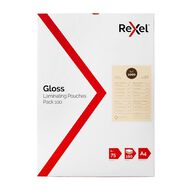 Rexel Laminating Pouch A4 2x75 mic Pack 100