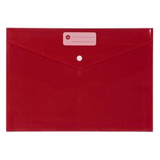 WS Document Envelope Single Dome Red Mid