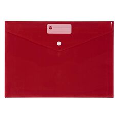 WS Document Envelope Single Dome Red