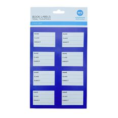WS Colour Pop Book Labels Blue