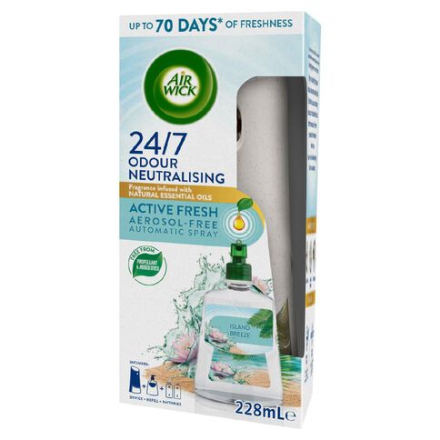 Air Wick Active Fresh Automatic Spray Island Breeze Starter Kit 228ml