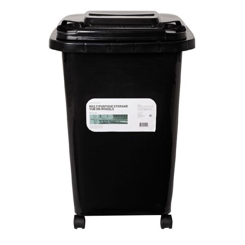 Living & Co Wheelie Bin Black 60L