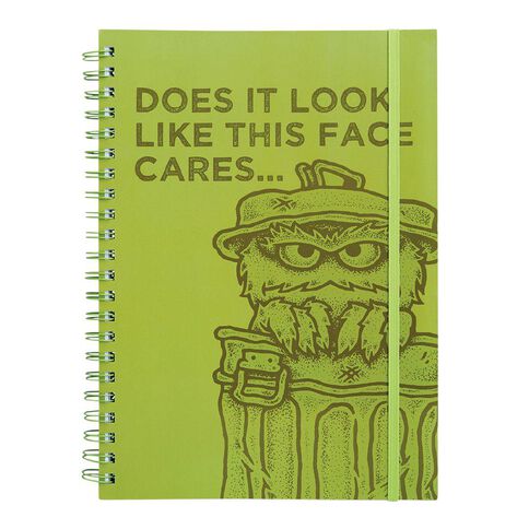Sesame Street Softcover Project Notebook Oscar A4