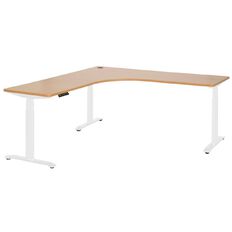 Jasper J Emerge Electric Workstation 1800x1800 Beech/White