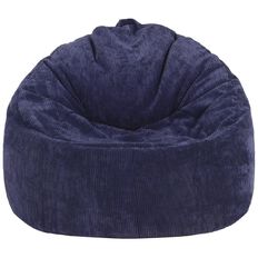 Living & Co Bean Bag Moon Chair Cover Corduroy Blue 200L