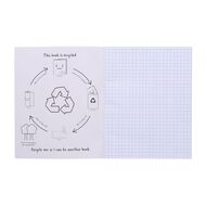 WS Exercise Book 1E4 7mm Quad 28 Leaf Blue