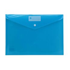 WS Document Envelope Single Dome Blue A4