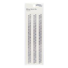 Uniti Bling Borders Silver Assorted