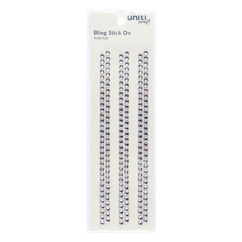 Uniti Bling Borders Silver Assorted