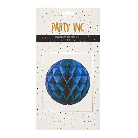 Party Inc Honeycomb Lantern Blue 30cm