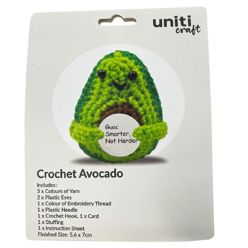 Uniti Craft Adults Crochet Kit Avocado