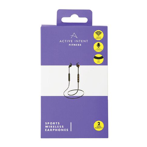 Active Intent Bluetooth Sports Earbuds Black/Orange