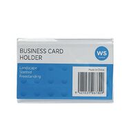 WS Slanted Landscape Business Card Clear