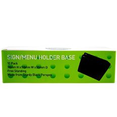 Impact Sign Menu/Holder Base 5cm Pack 10 Clear A5