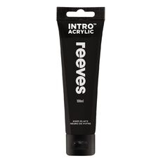 Reeves Intro Acrylic Paint Mars Black 100ml
