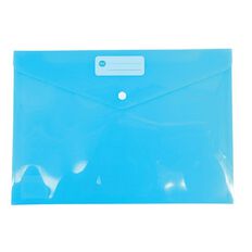 WS Document Envelope Single Dome Blue Mid