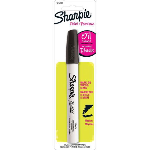 Sharpie Oil-Based Medium Point Paint Marker Black 1 Pack