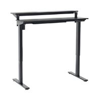 Workspace 2 Tier Adjustable Desk Black