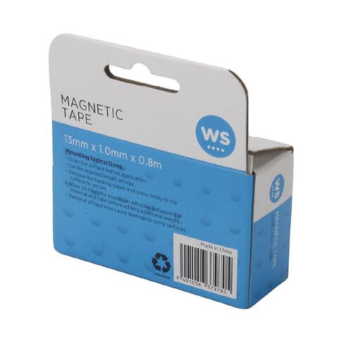 WS Magnetic Strip 1.3cm x 80cm Black