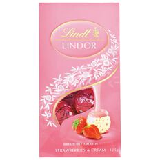 Lindt Strawberries & Cream Bag 125g