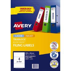 Avery Laser Labels L7171-4 Lever Arch Pack 25