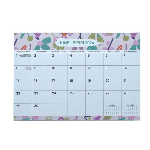 WS 2026 Monthly Planner Magnetic Multi-Coloured