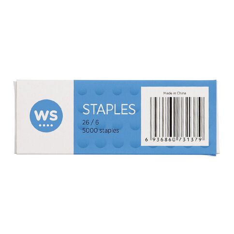 WS Staples 26/6 5000 Pack